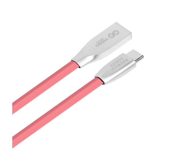 VIGGO DESIGN USB - USB-C VIGGO 1m Różowy - 1457519 - zdjęcie 2
